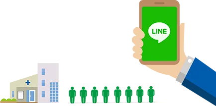 順番待ち・お知らせ配信にLINEを活用